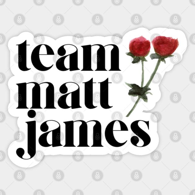 team matt james Sticker by stickersbycare